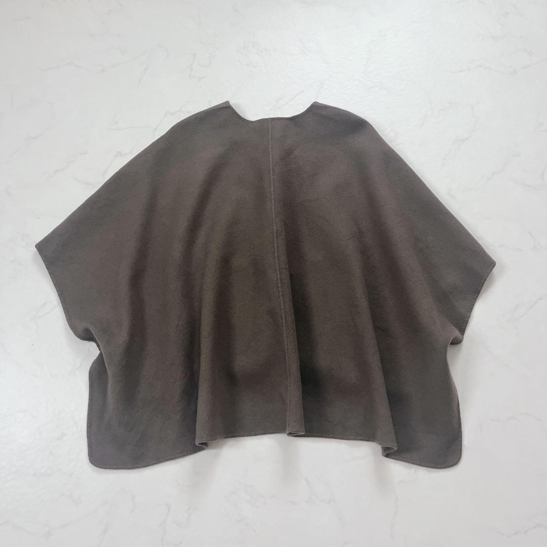 22AW　セオリーリュクス　カシミヤ混　ポンチョコート　ブラウン　38