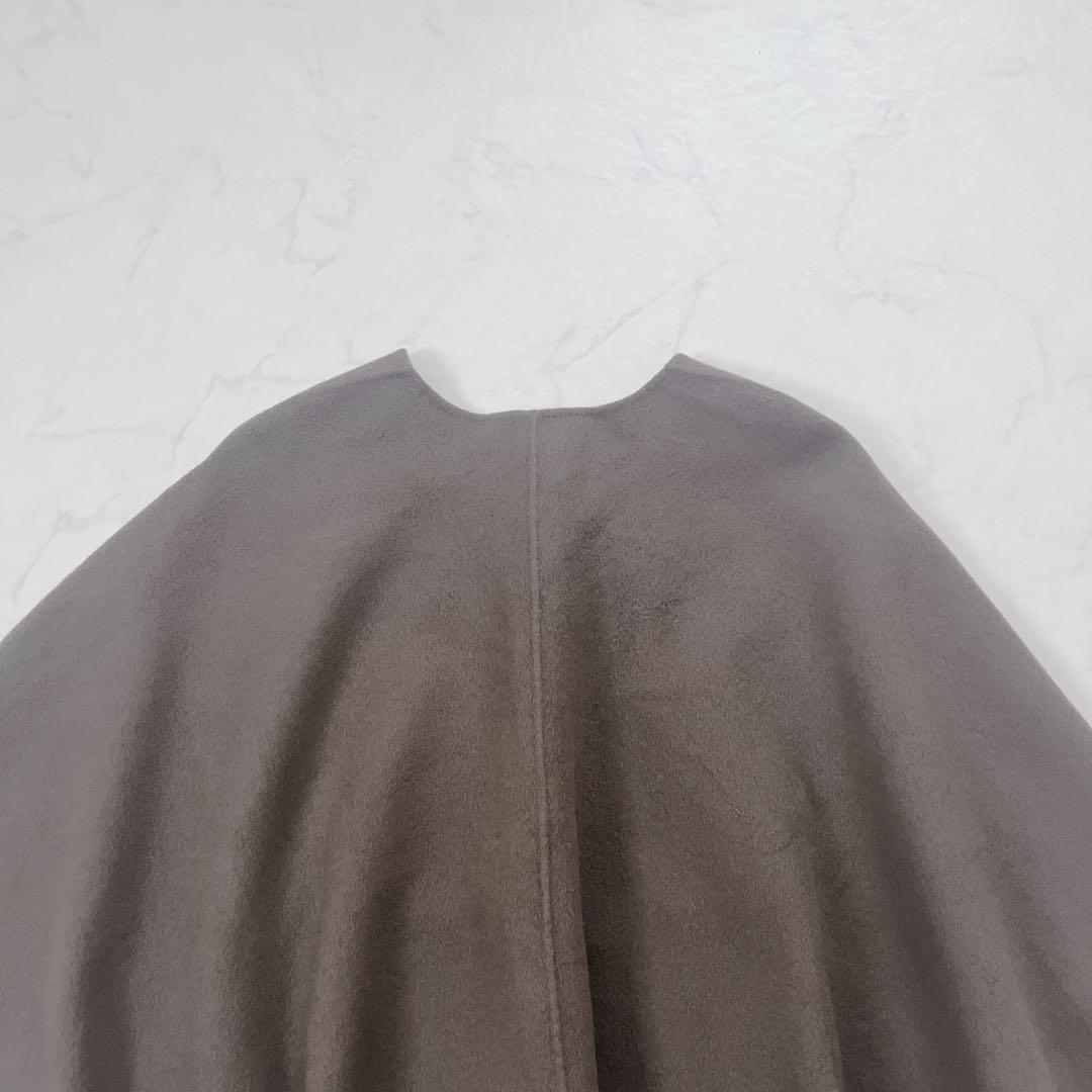 22AW　セオリーリュクス　カシミヤ混　ポンチョコート　ブラウン　38