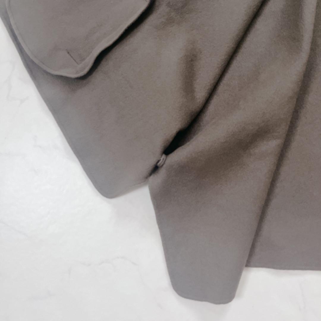 22AW　セオリーリュクス　カシミヤ混　ポンチョコート　ブラウン　38