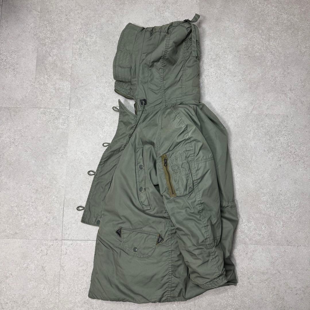 希少サイズ XXS 80s 米軍 官給品 N-3B セージグリーン ユニセックス