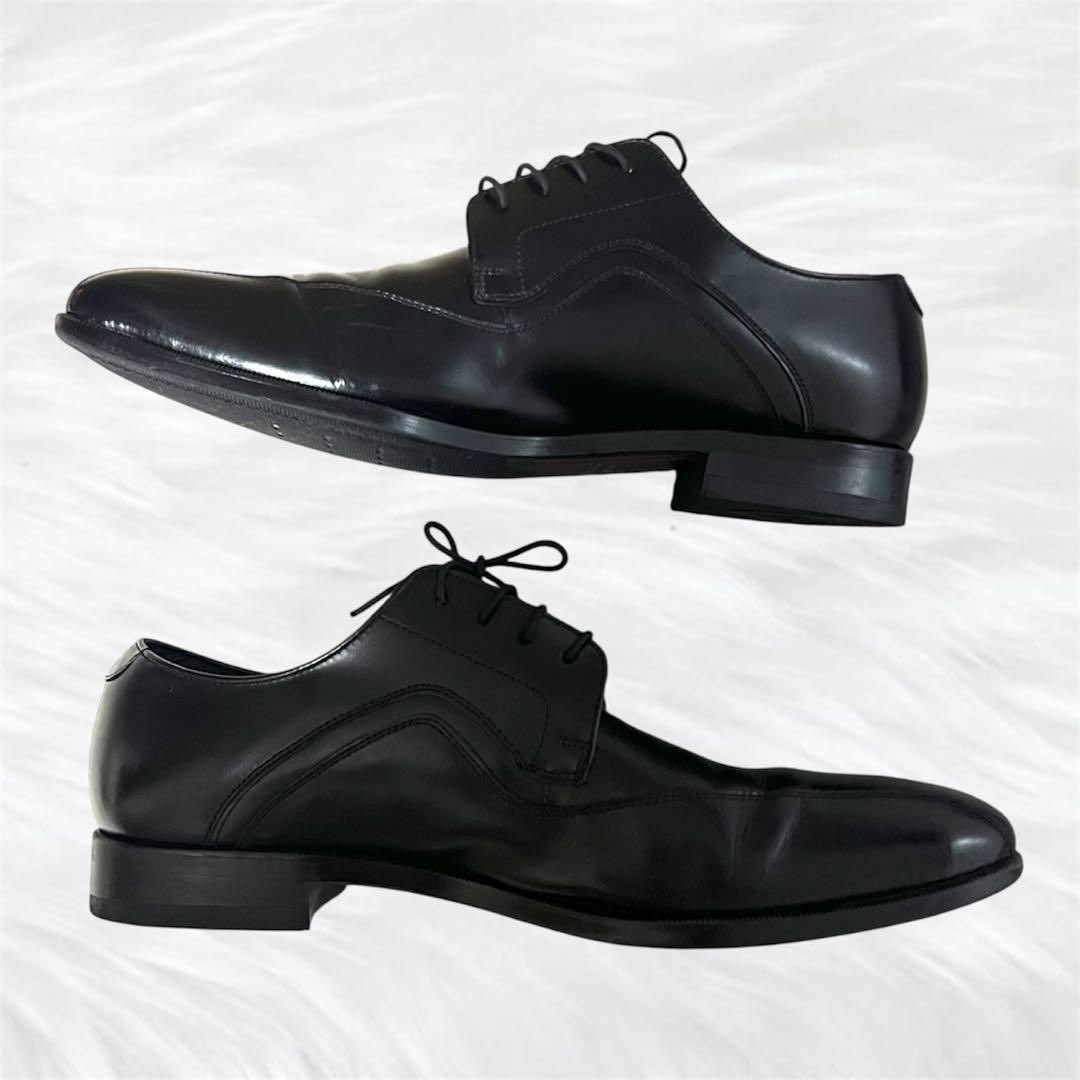 美品 リーガル REGAL 本革 ビジネス スワールトゥ 黒 25 メンズ - メルカリ