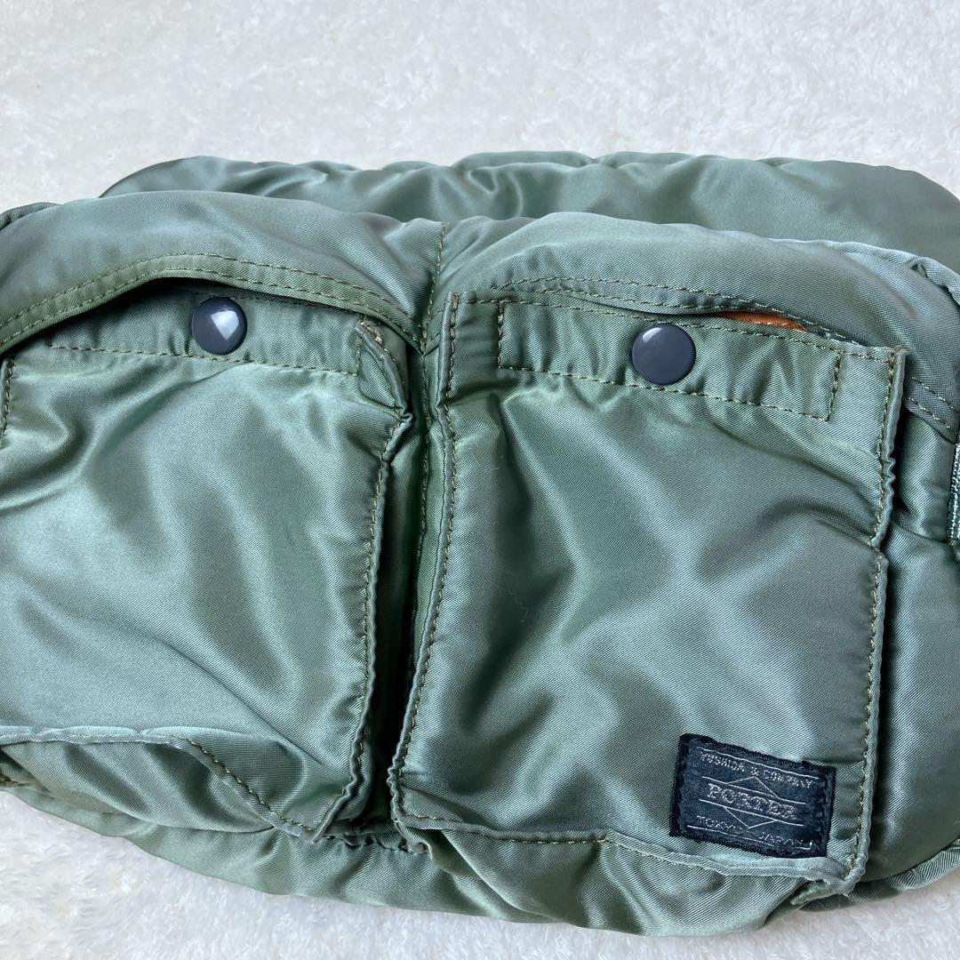 【入手困難】PORTER タンカー 2way ウエストバッグ セージグリーン