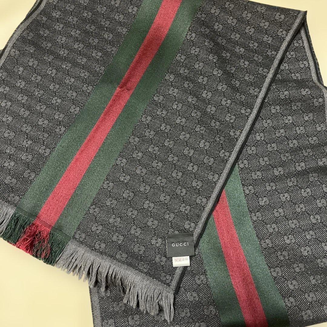 GUCCI マフラー シェリーライン 37×186cm - メルカリ