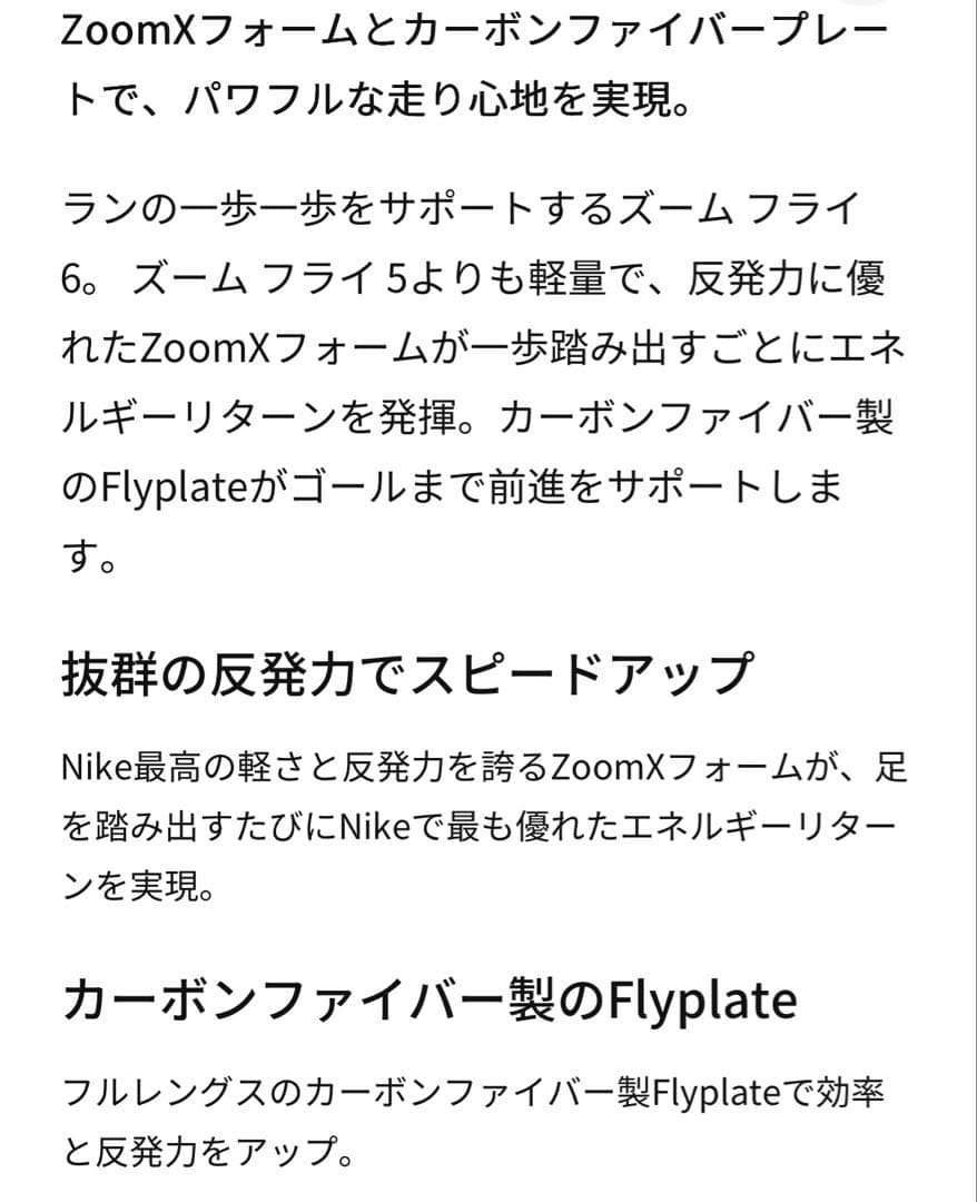 スパイク・シューズ NIKE W zoom FLY 6 24.5cm