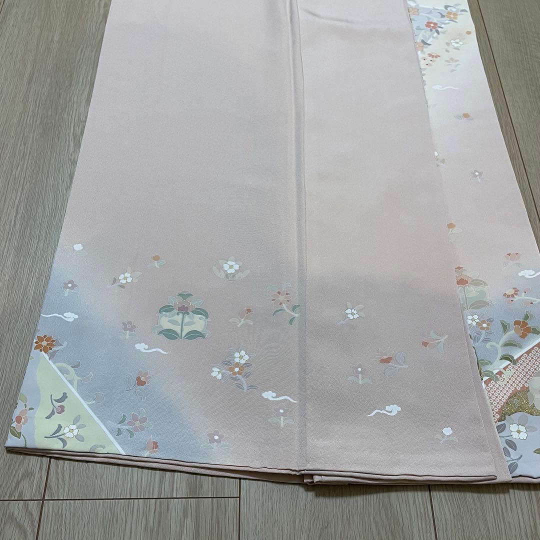 訪問着フルセット 友禅 金駒刺繍 袷 身丈155cm 裄丈64.5cm - メルカリ