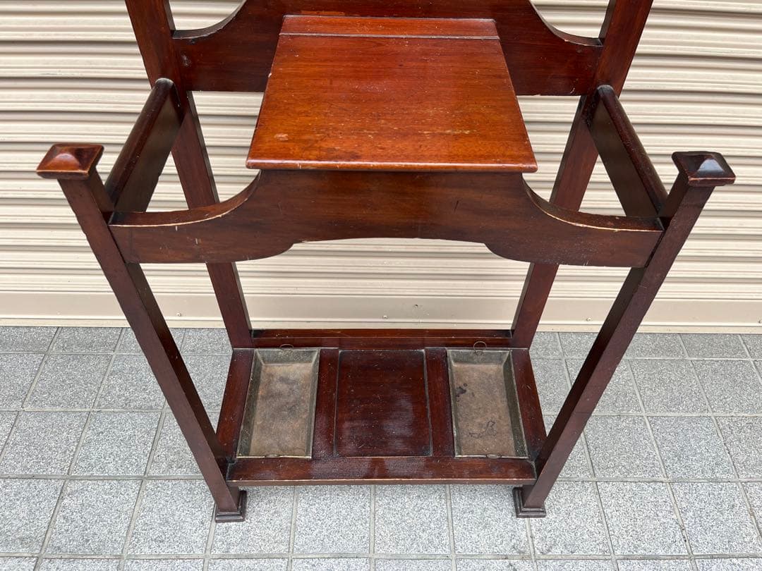 英国アンティーク ホールスタンド イギリス 玄関収納 オーク材