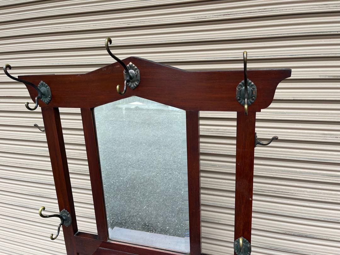 英国アンティーク ホールスタンド イギリス 玄関収納 オーク材