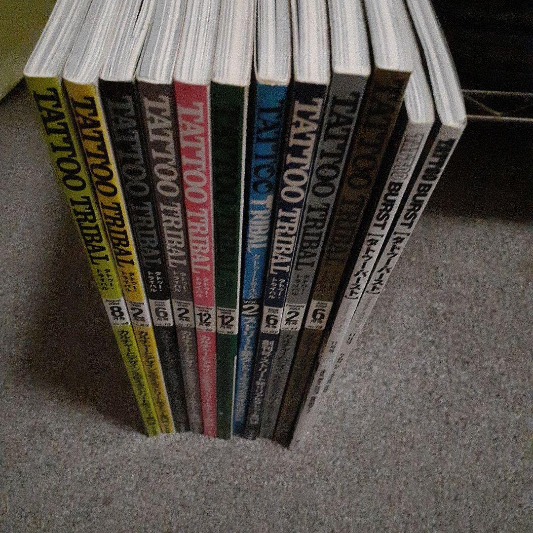 TATTOO(刺青)雑誌　希少品・貴重品(廃刊)⇨古本(美品)全12冊まとめ売り