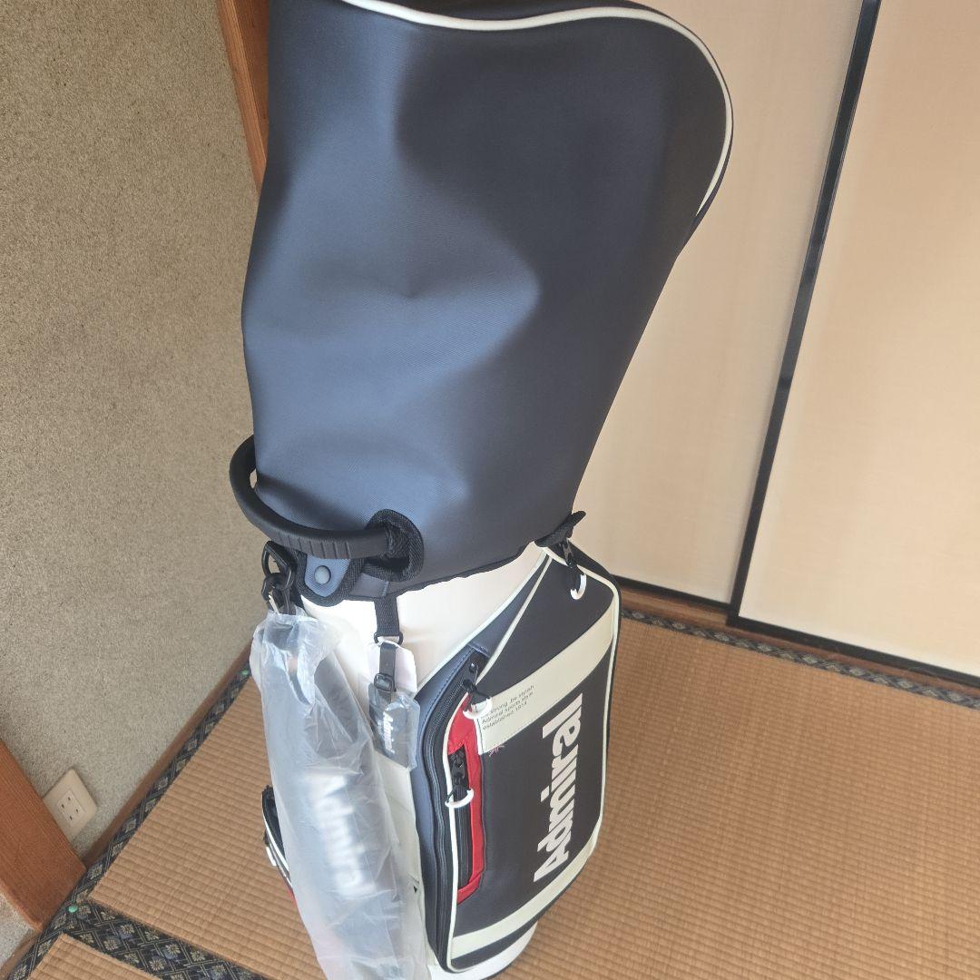 Admiralキャディバッグ ホワイト/ブラック/レッド