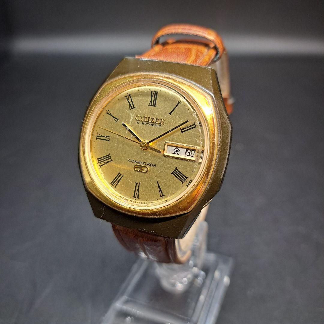 CITIZEN シチズン コスモトロン 電磁テンプ ELECTRONIC 時計 - メルカリ