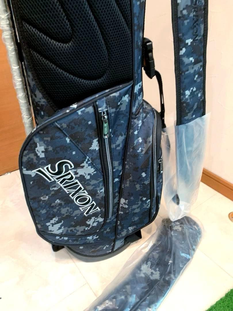 新品未使用　ダンロップ　スリクソン　軽量　スタンド　キャディバッグ　カモフラ