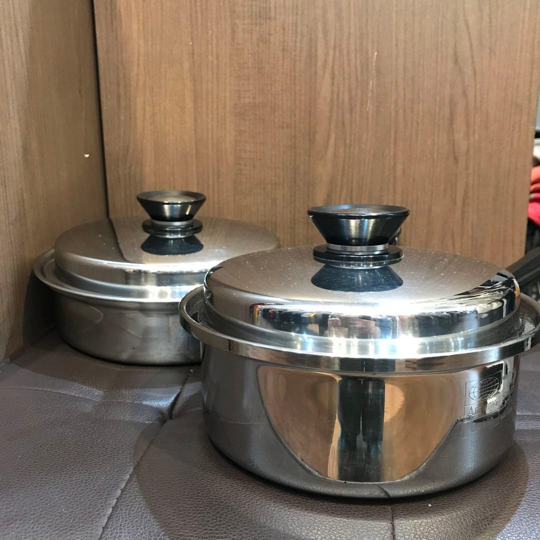 Amway 蓋付き　片手鍋　２個SET