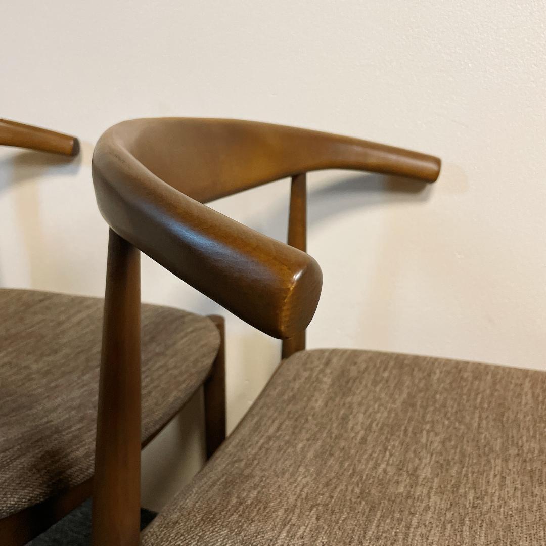 【希少ブラウン✨】ニトリ NコレクションC-01D ダイニングチェア　2脚