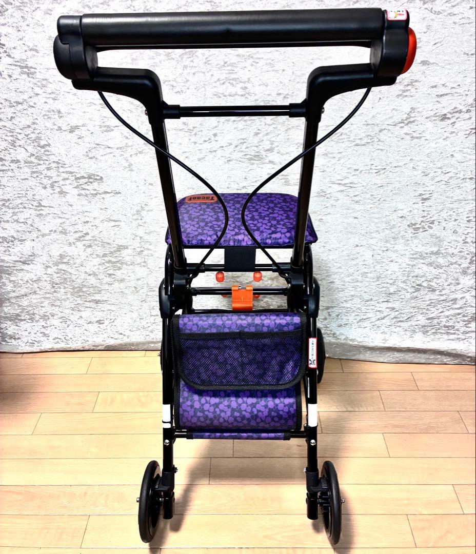 美品 幸和製作所 TacaoF テイコブ 畳める 座れるシルバーカー CPS03