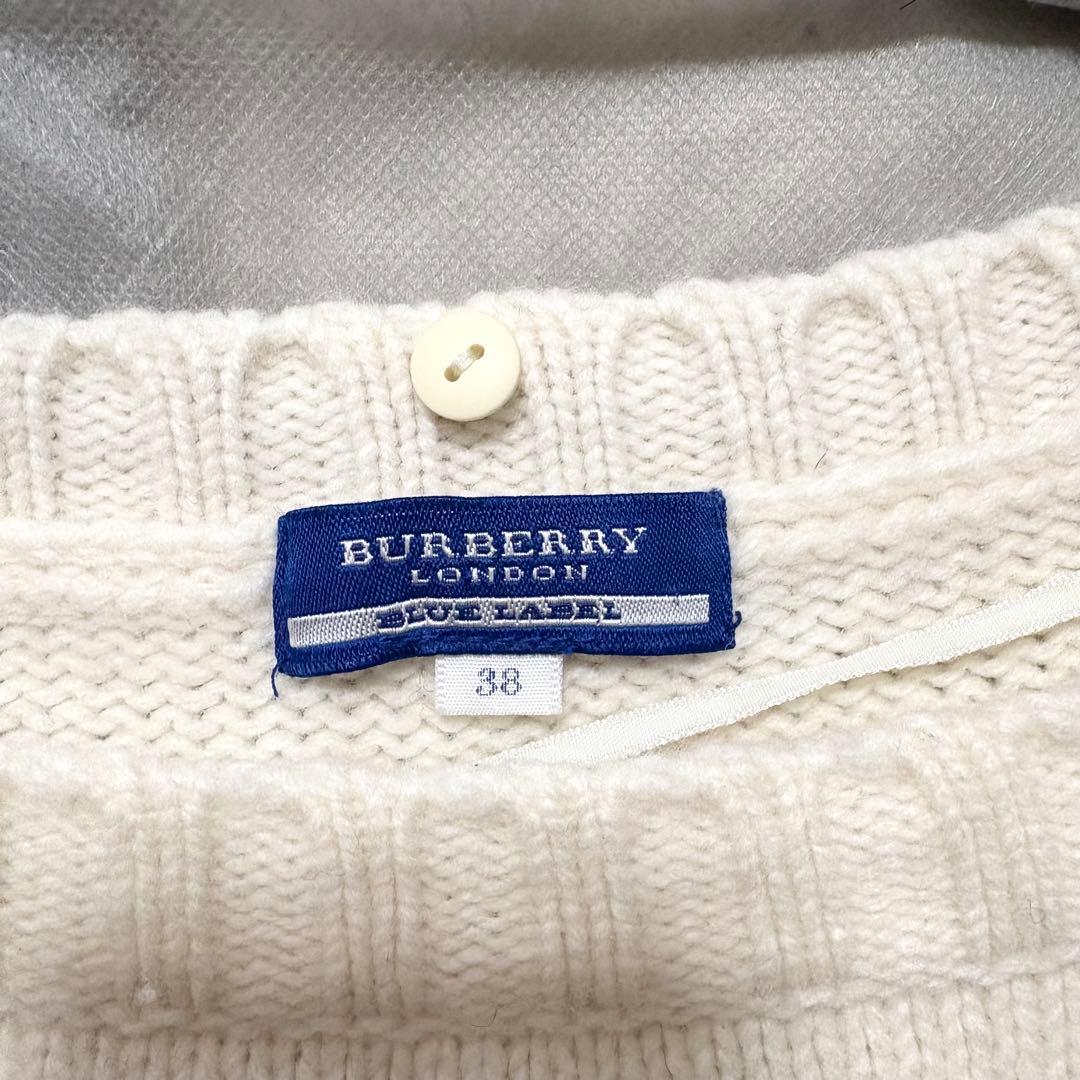 ✨美品✨ バーバリー　2way ニットワンピース 　タートルネック　ホース刺繍