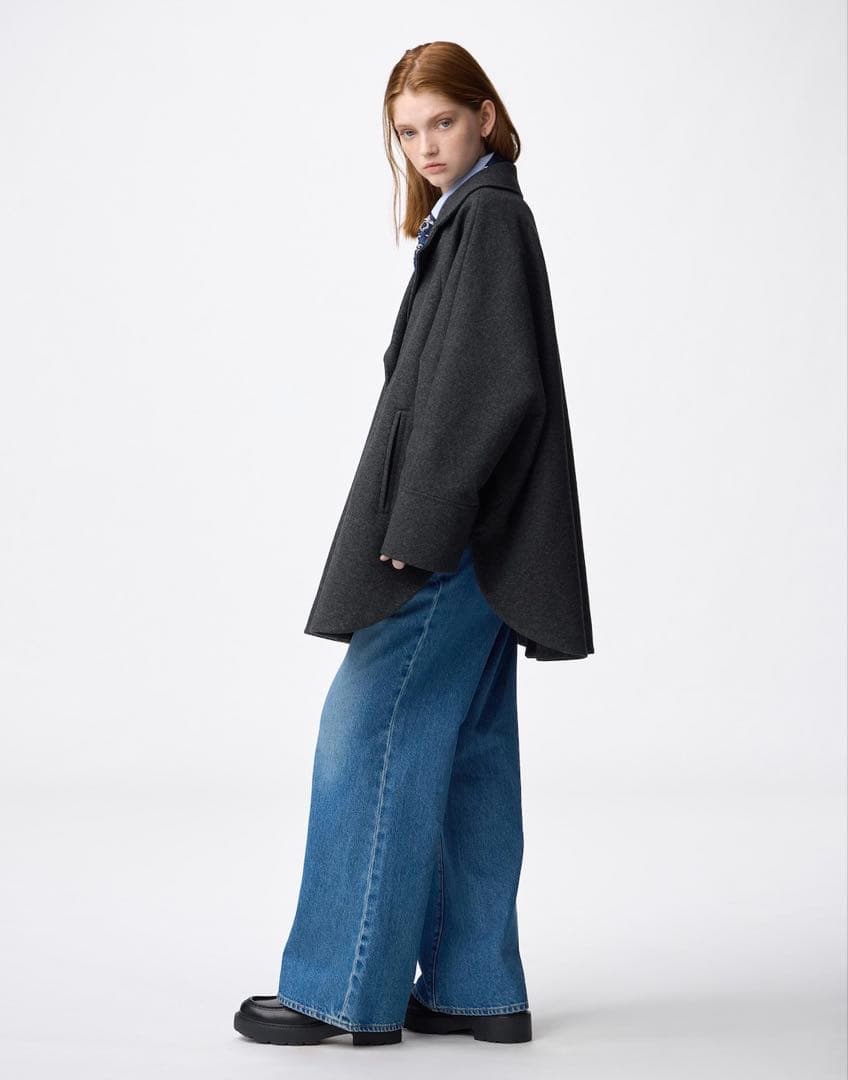 ジーユー　コージーメルトンケープコートZ+E❤︎