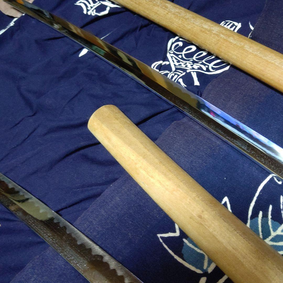 模造刀 白鞘？長短2本セット 拵え 脇差