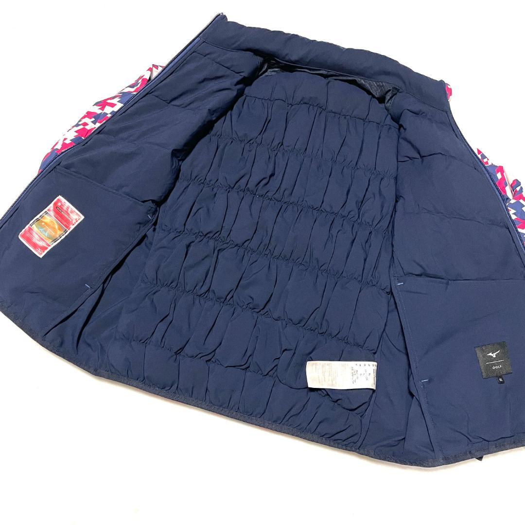 【フォロー割】 美品 ミズノゴルフ メンズ ダウンジャケット XL トリコロール