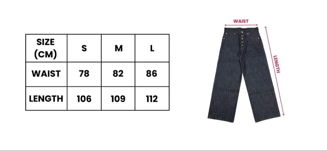 パンツ 9/S PROJECT BUTTON FLY DENIM - BLACK L