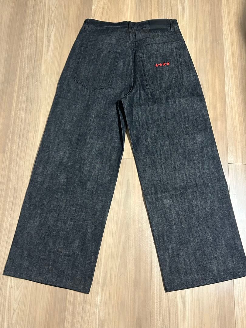 パンツ 9/S PROJECT BUTTON FLY DENIM - BLACK L