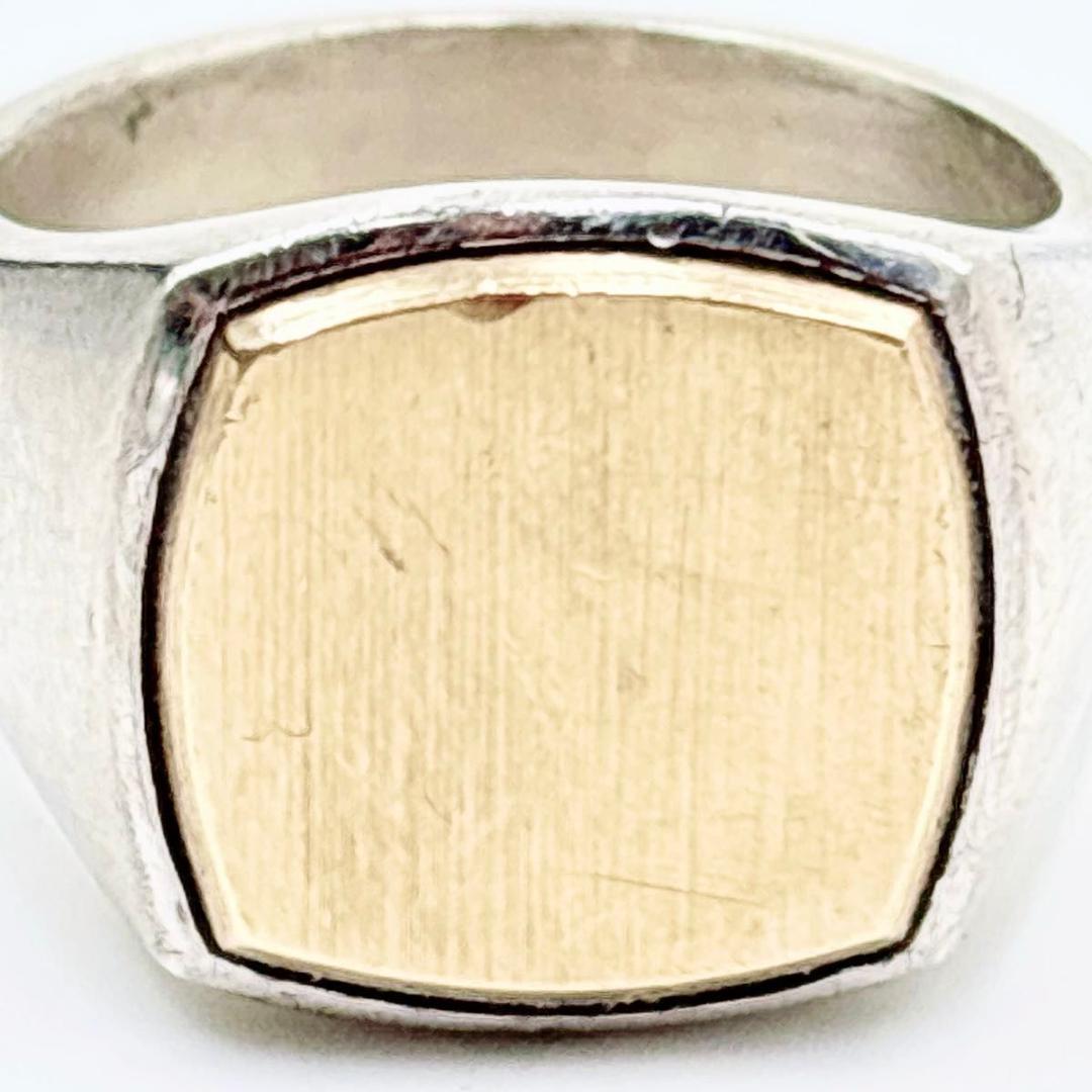 トムウッド クッション　ゴールドトップ リング 60 コンビ　シグネット