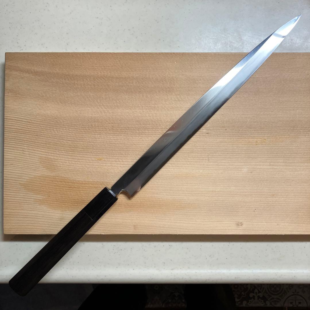 東源正虎？　フグ引き包丁　青鋼　天然砥石で本刃付け済み❗️