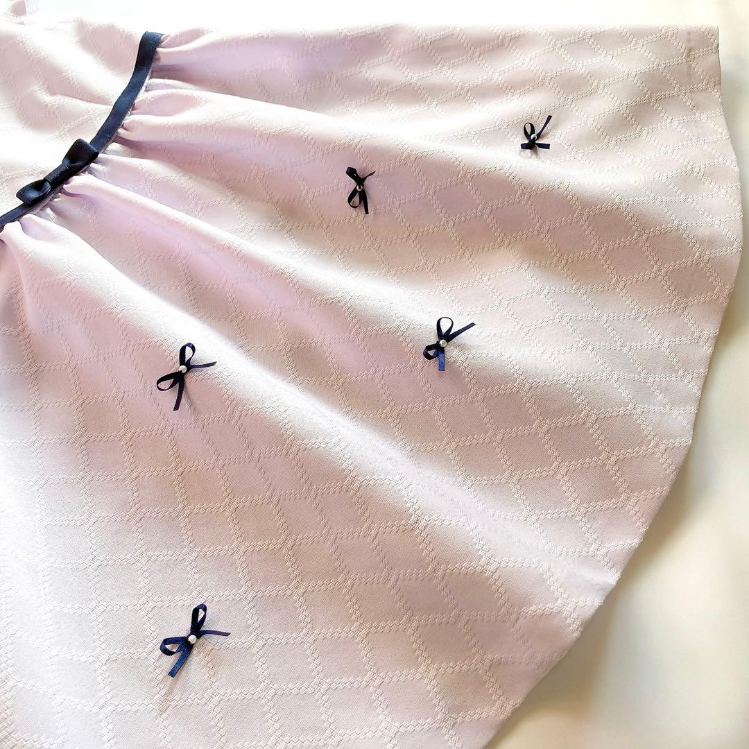 ラベンダー×ネイビー セレモニー 入学 卒園 発表会 フォーマル