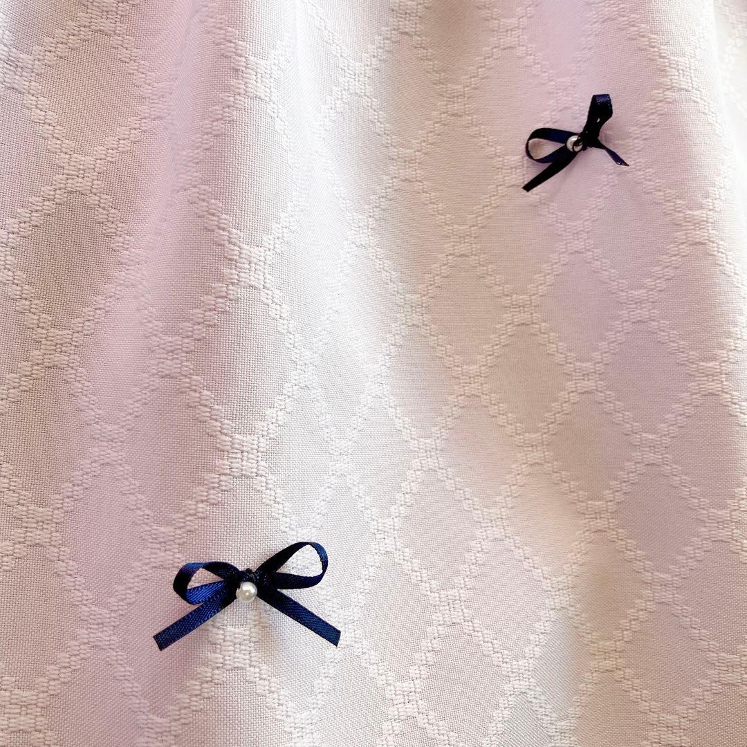 ラベンダー×ネイビー セレモニー 入学 卒園 発表会 フォーマル