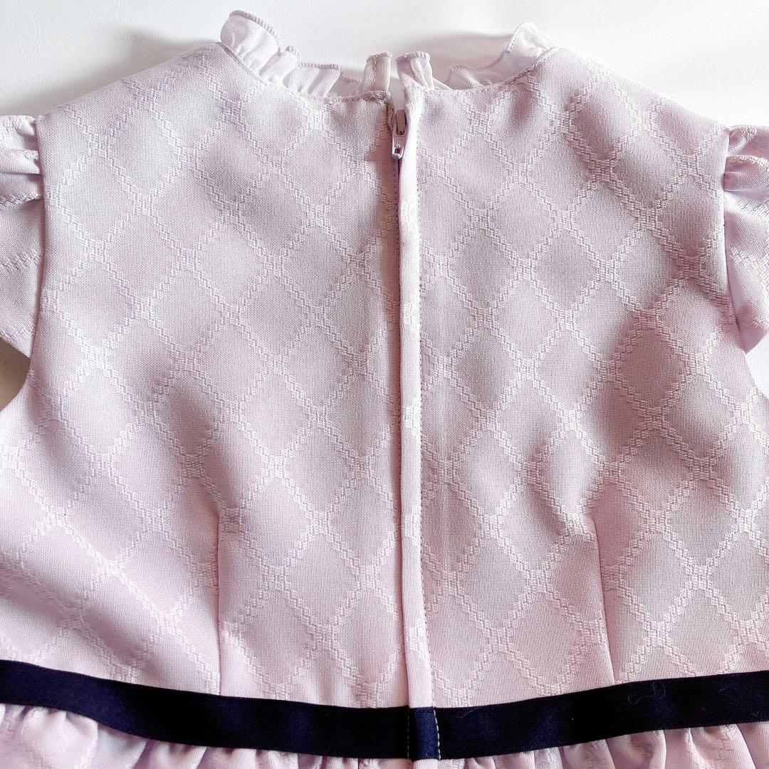 ラベンダー×ネイビー セレモニー 入学 卒園 発表会 フォーマル