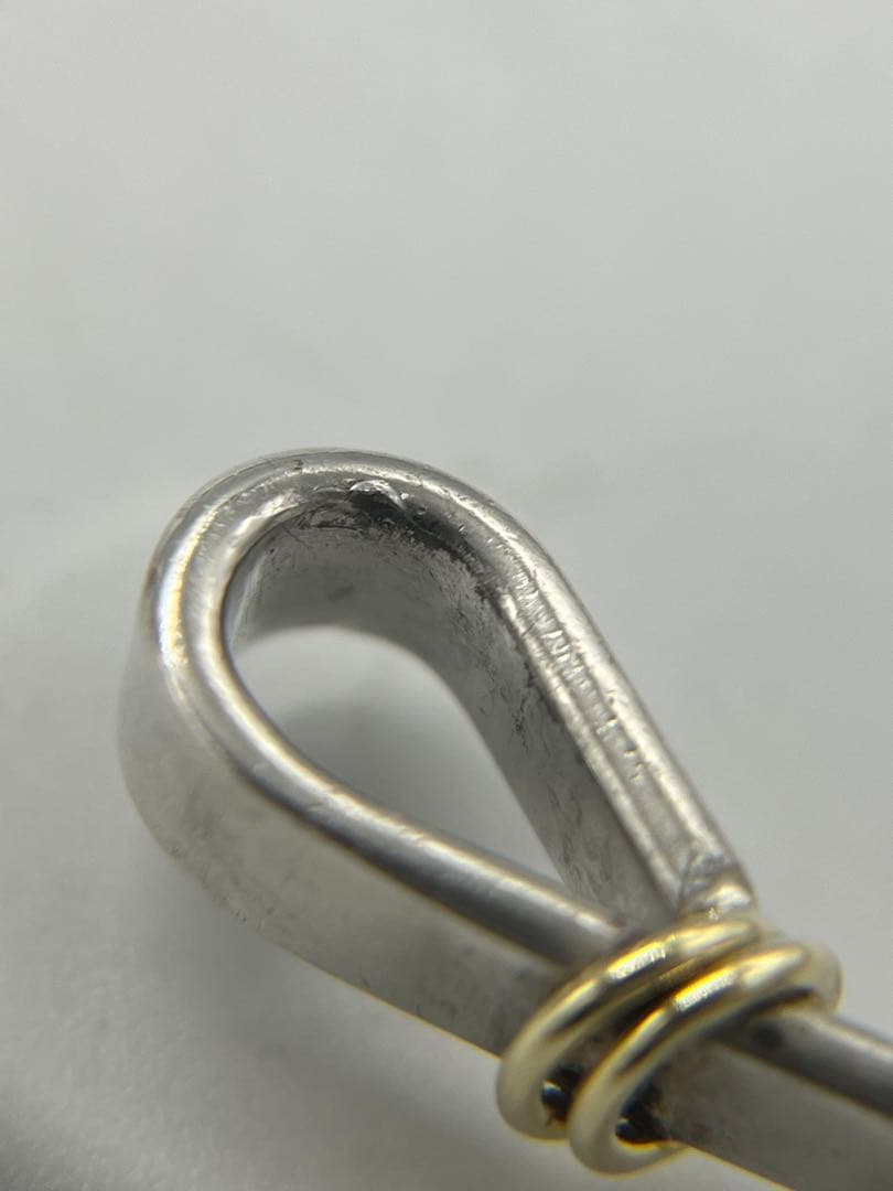 ティファニー TIFFANY フックアンドアイ バングル SV YG コンビ