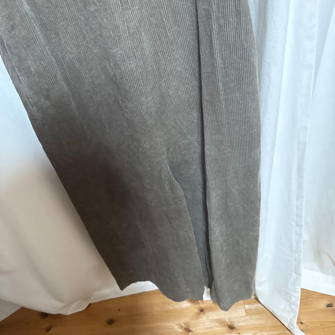 美品 ito fukuokaグレーブラウン コーデュロイ サロペット