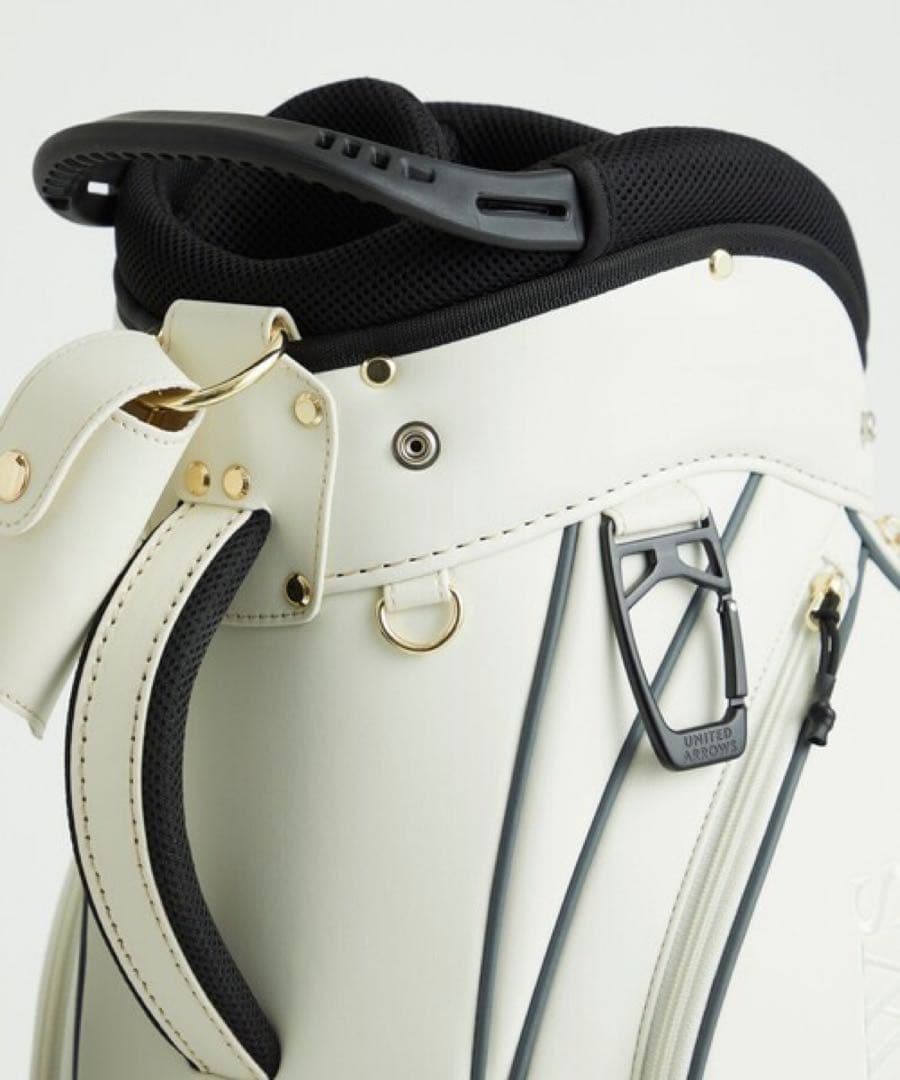 【新品未使用】ユナイテッドアローズゴルフ キャディバッグ ホワイト 軽量