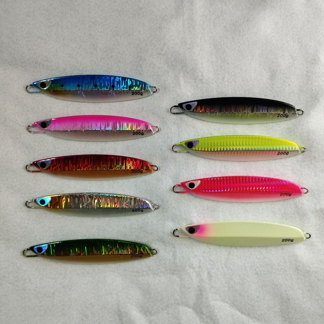 10本 セット 180g 組合せ自由 メタルジグ TGベイト 形状 高比重