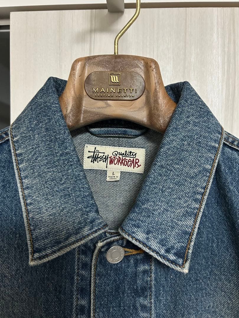 25秋冬 新作 STUSSY デニム トラッカー ジャケット L ジージャン