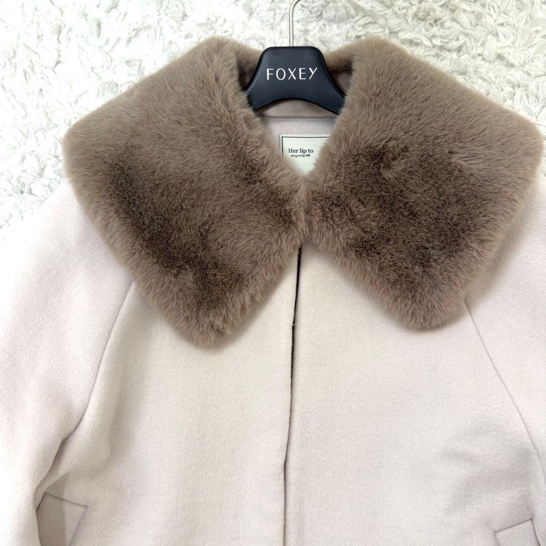 極美品✨Herlipto Faux Fur Tippet Coat M コート