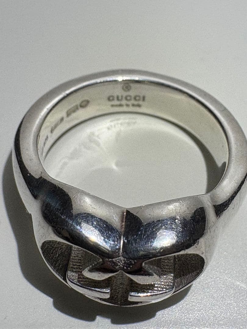 GUCCI インターロッキングラブリーハート 刻印サイズ:11号【箱/ポーチ