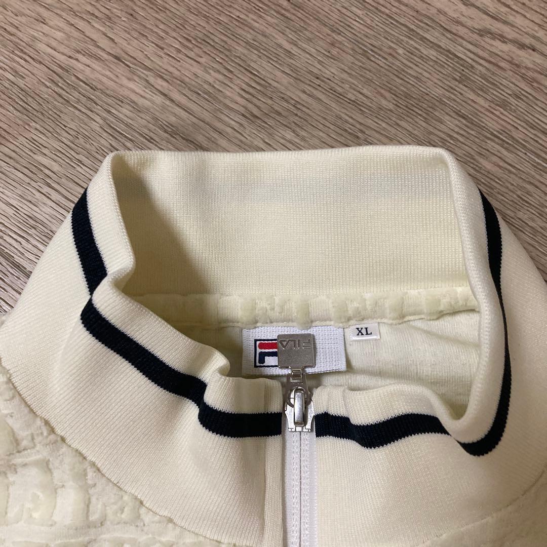 FILA ジップアップジャケット XL クリーム