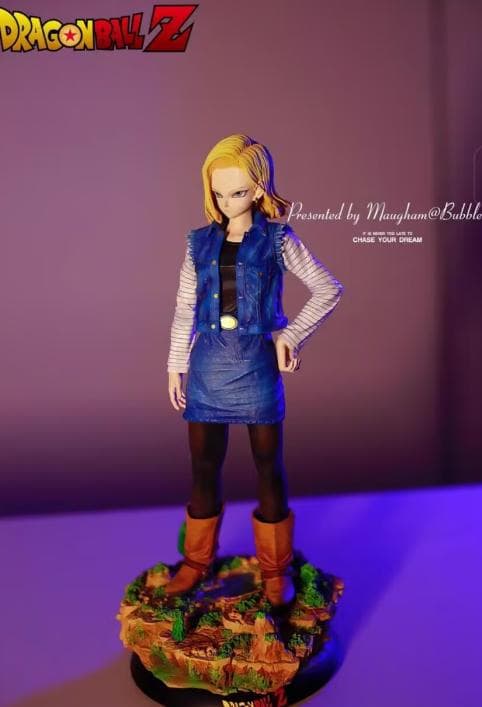 ドラゴンボール 人造人間18号 17号ガレキ ガレージキット スタチュー