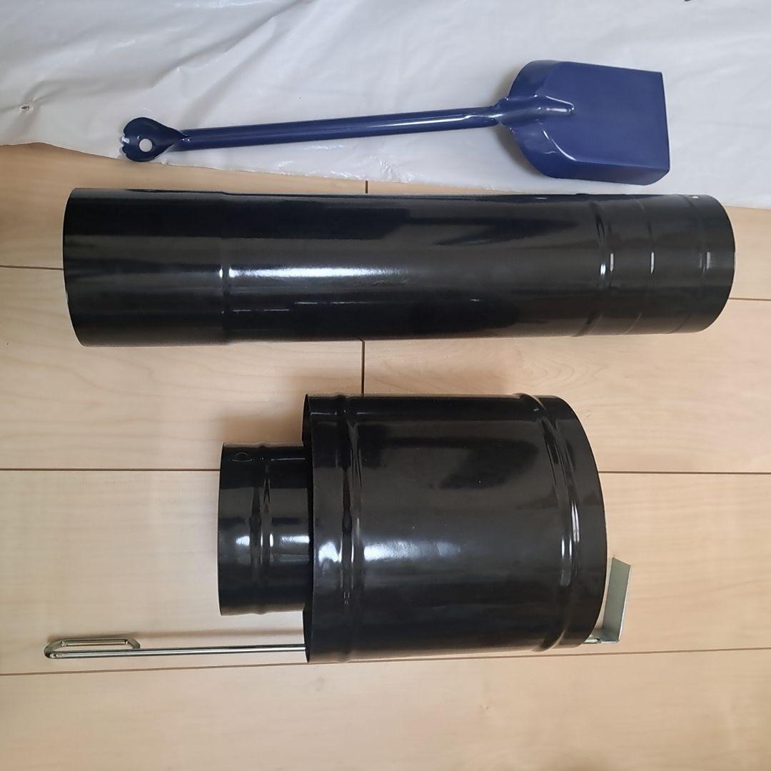 新保製作所　角型３面窓付薪ストーブ【専用ケース付】