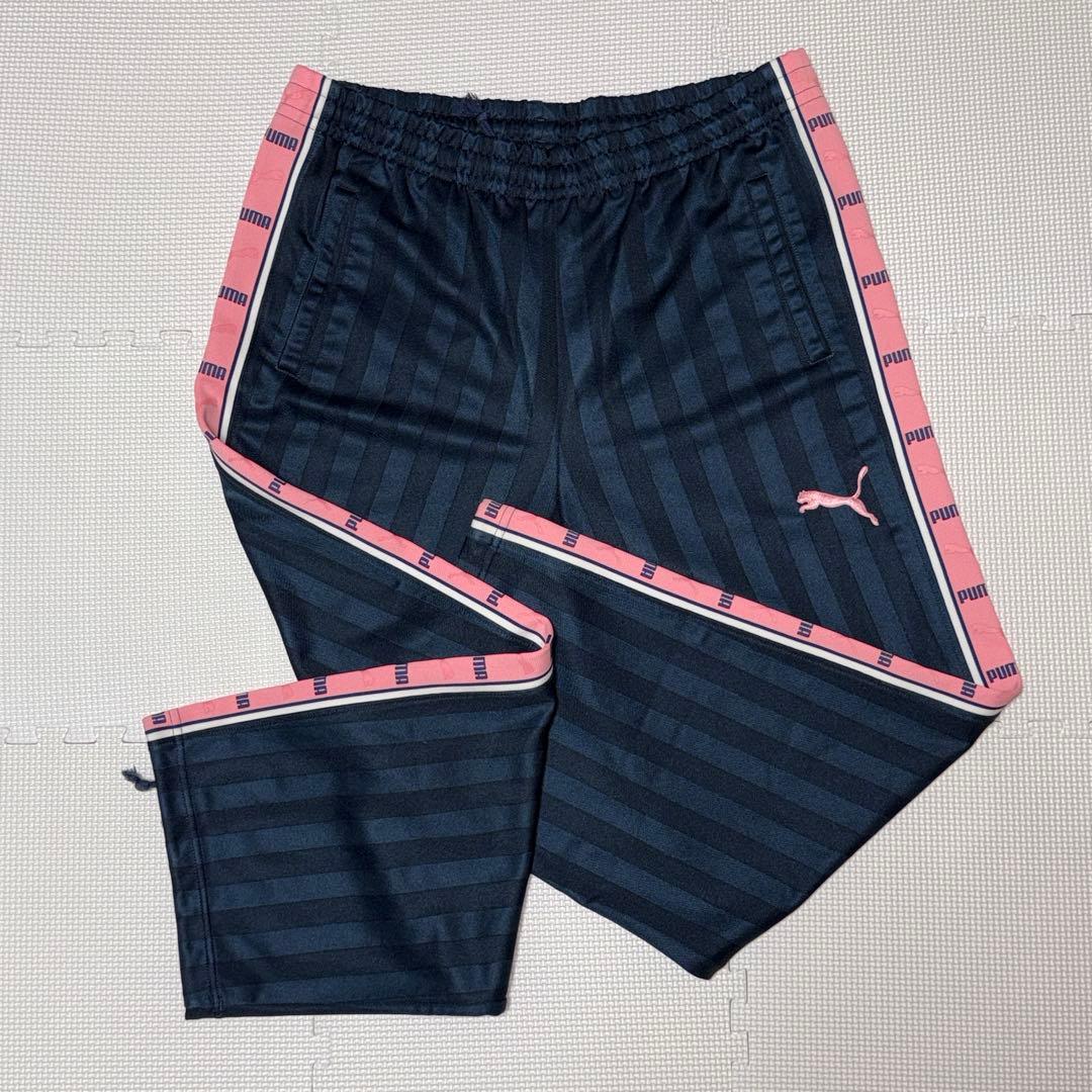 【美品】PUMA ピンク ジャージ セットアップ BIGロゴ Y2K