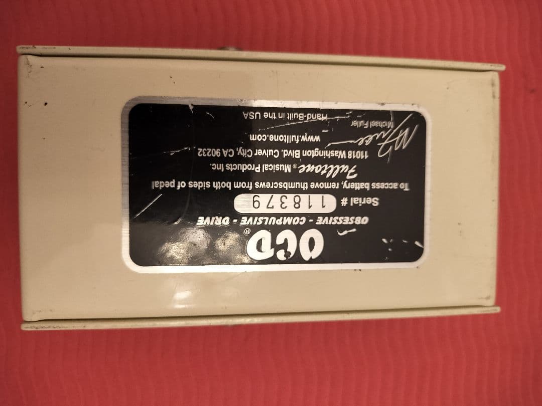 【本体のみ 銀ネジ欠品】Fulltone OCD ギターエフェクター v1.7