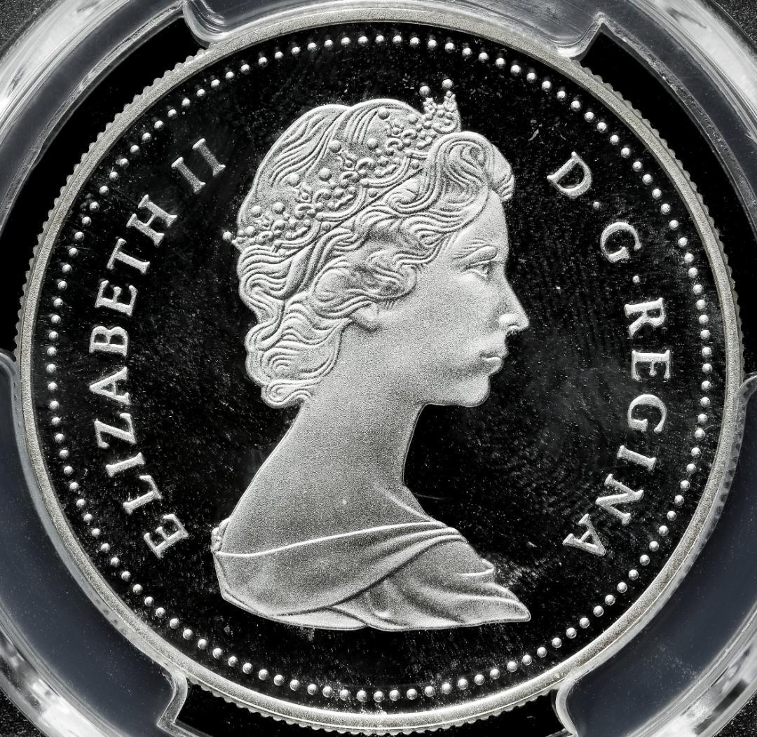 PCGS-PR68 　1988　カナダ　サンモーリス製鉄所創設250周年記念銀貨