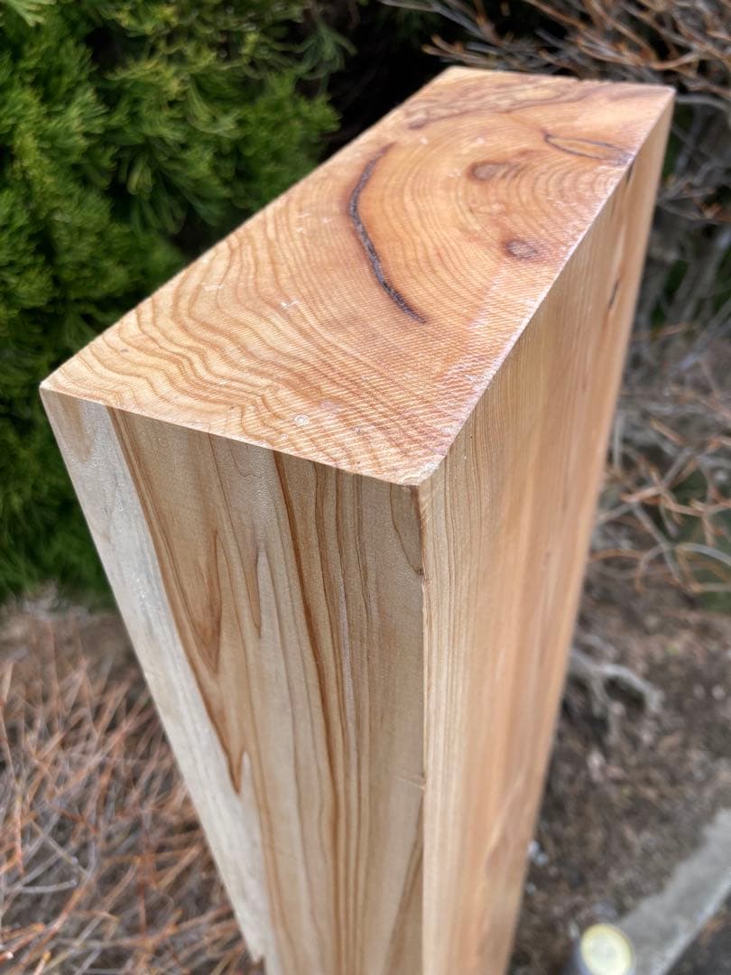 乾燥済み 北海道 イチイ オンコ 一位 材料 106×20×7cm