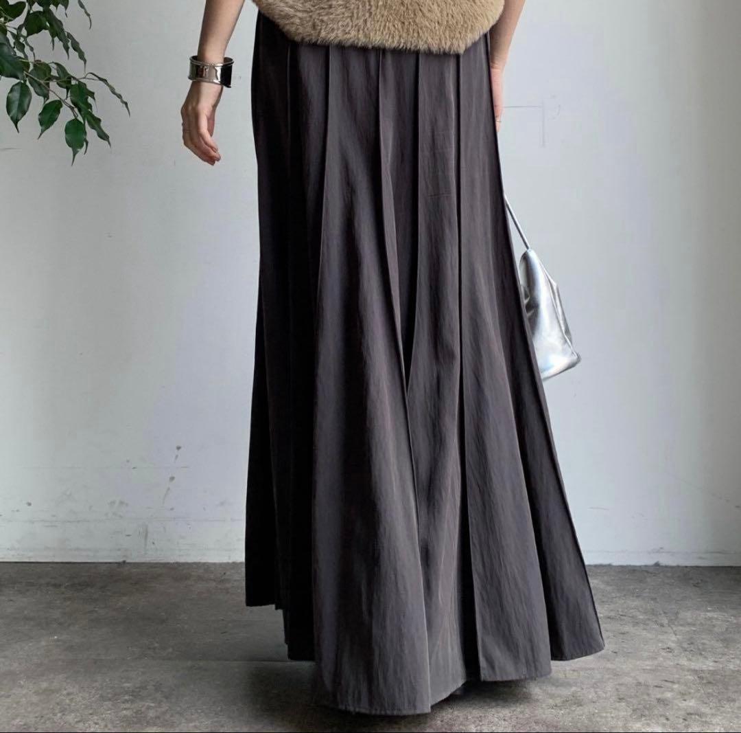 DOUDOU パネルプリーツスカート