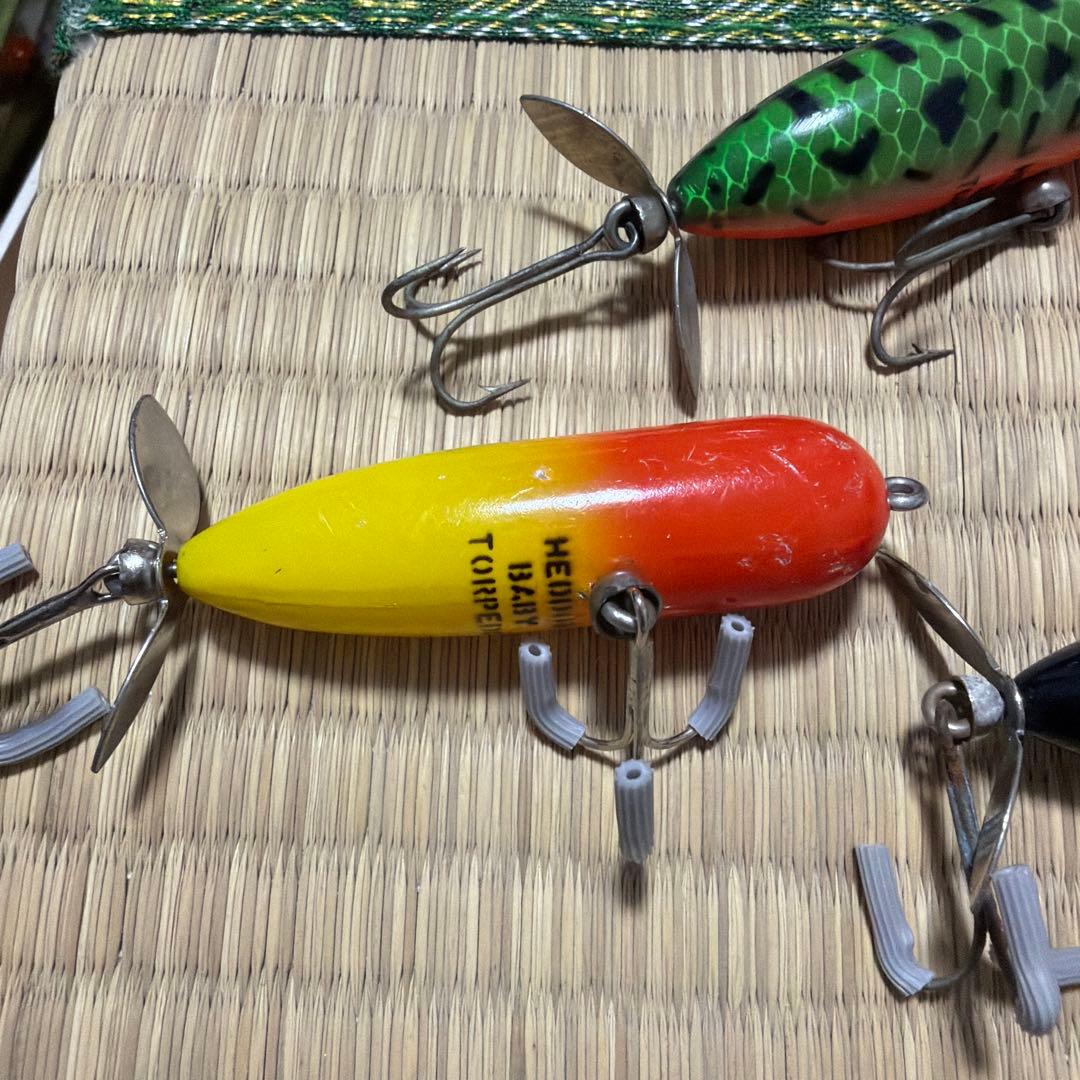 オールド　ヘドン　ベビートーピード　実釣用　３個セット！