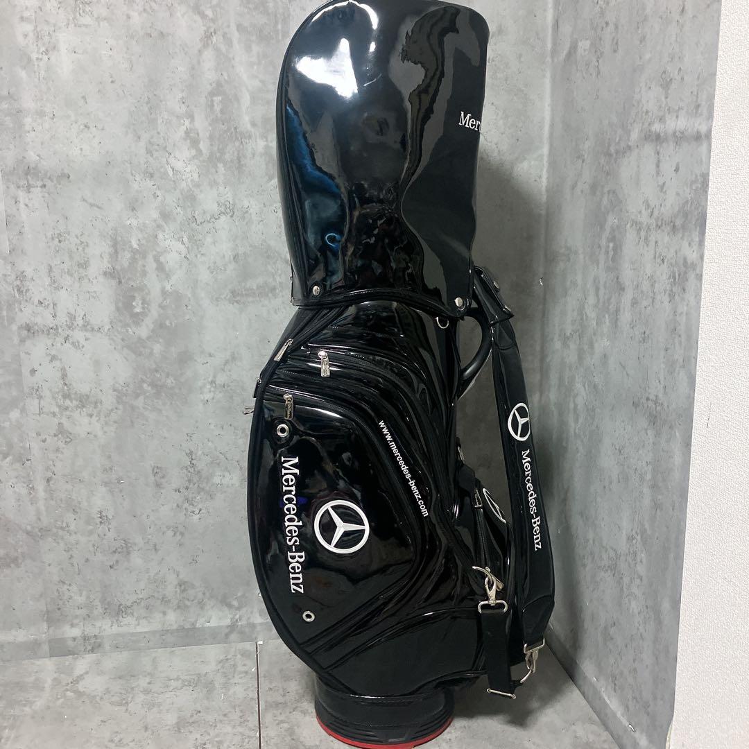 【希少・美品】メルセデスベンツ キャディバッグ エナメル 3点式