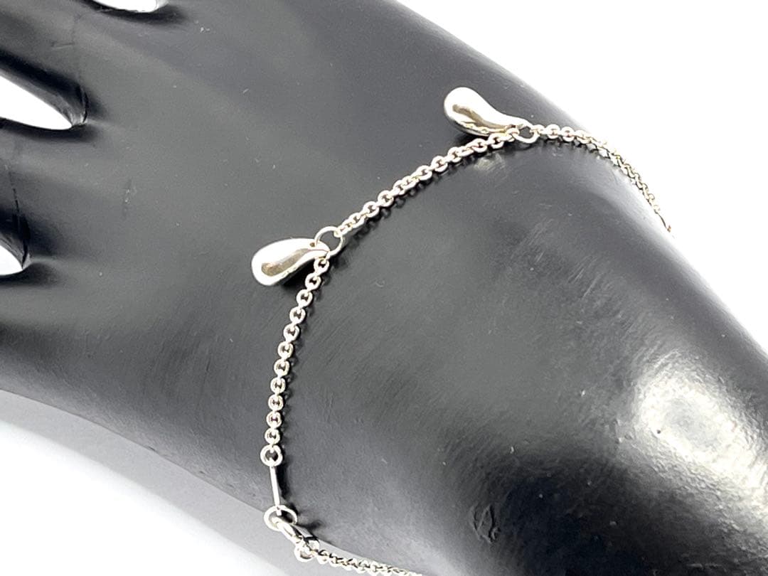 c695 美品　希少　ティファニー　ティアドロップ　5連　ブレスレット　925