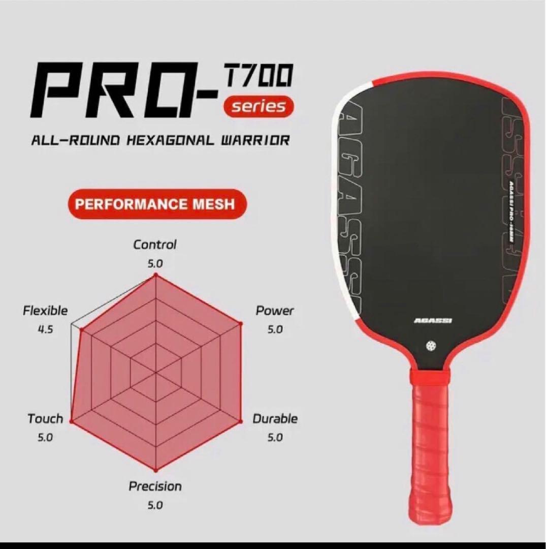 新品‼︎ GRAF PRO 16mm ピックルボール パドル 218g