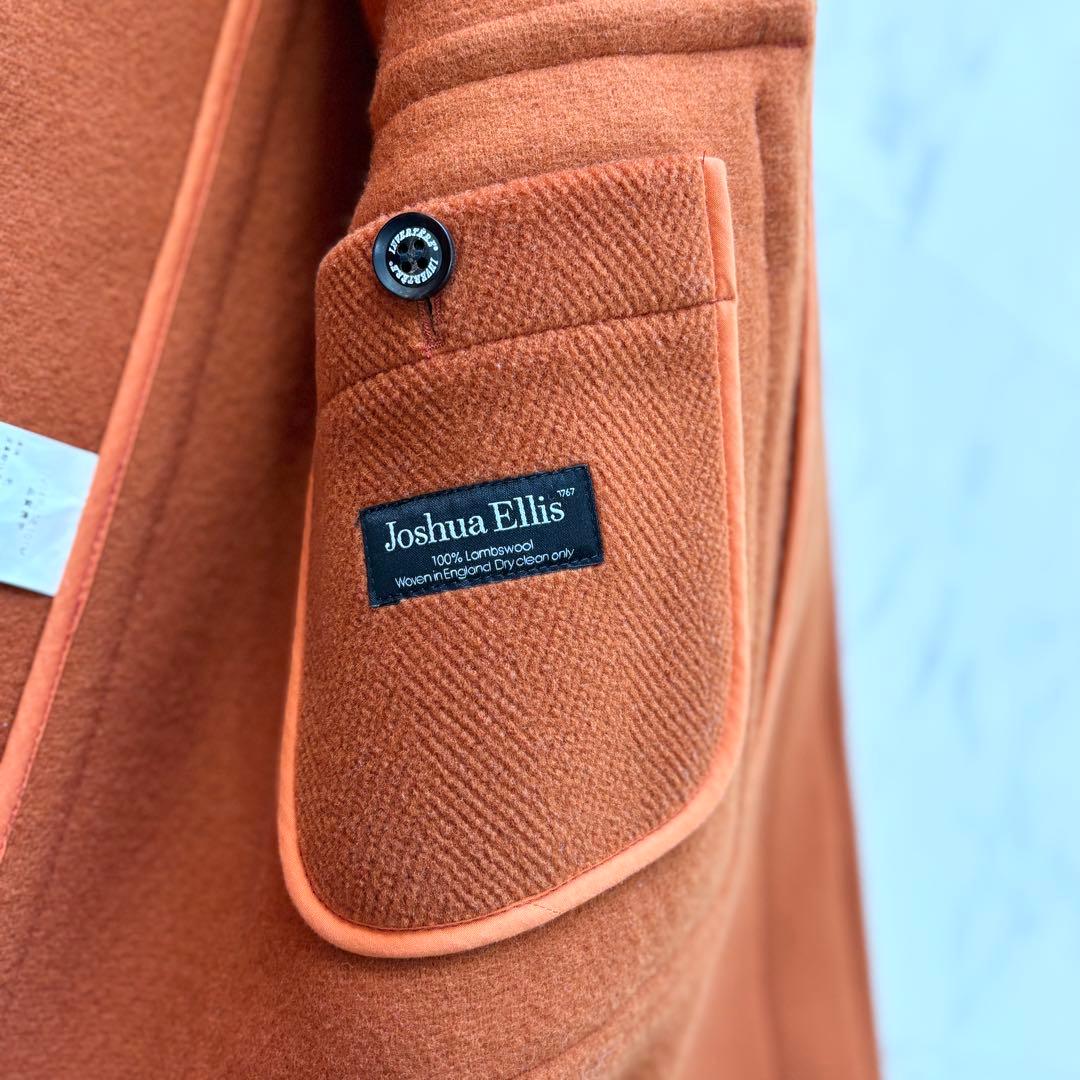 美品 インバーティア ダッフルコート 英国製 ジョシュアエリス オレンジ 42