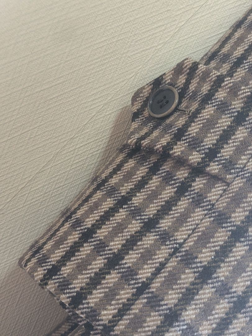 【最高級】Brioni ブリオーニ ガンクラブチェック コート 48 イタリア製